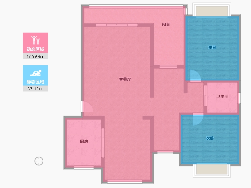 云南省-昆明市-长水航城-240.00-户型库-动静分区