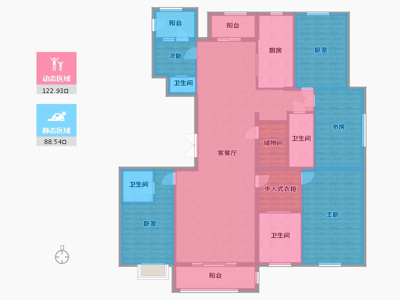 上海-上海市-百汇园-192.00-户型库-动静分区