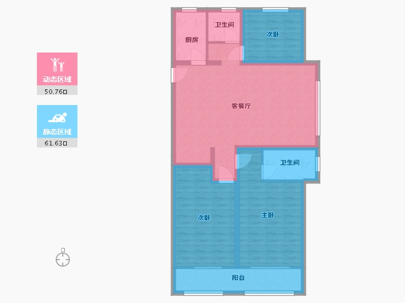 山东省-菏泽市-华夏幸福城-101.00-户型库-动静分区