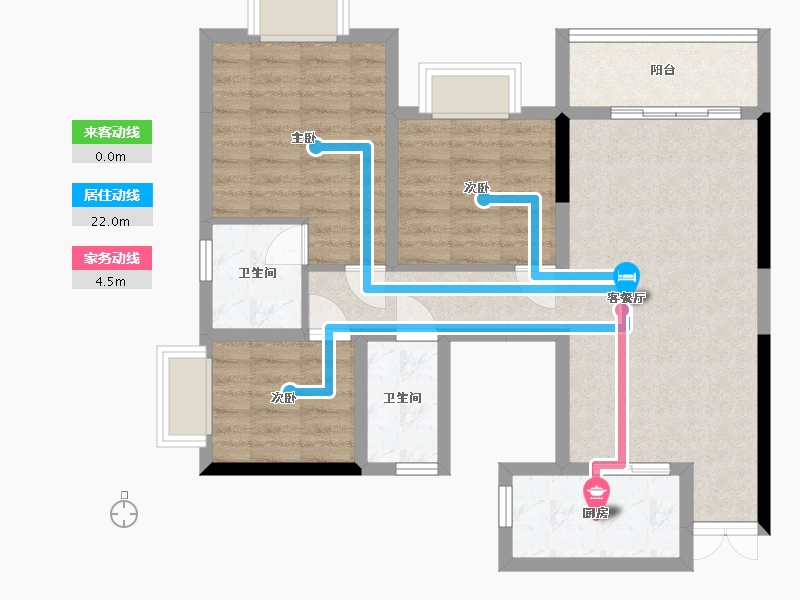 四川省-泸州市-府河新城-84.10-户型库-动静线