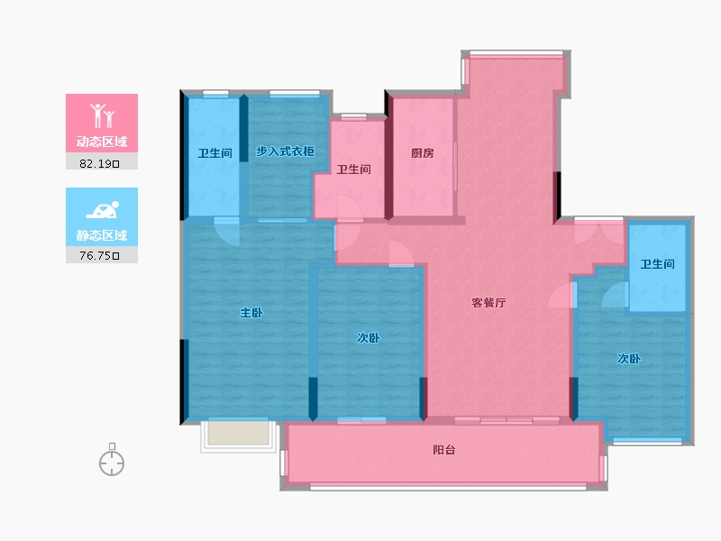 江苏省-南通市-金石源著-140.00-户型库-动静分区