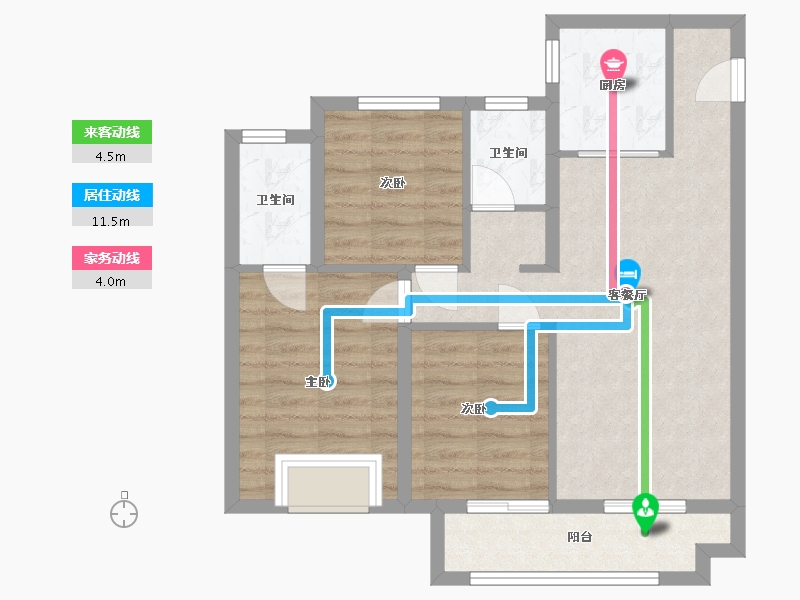 陕西省-安康市-陕建文澜公馆-99.00-户型库-动静线