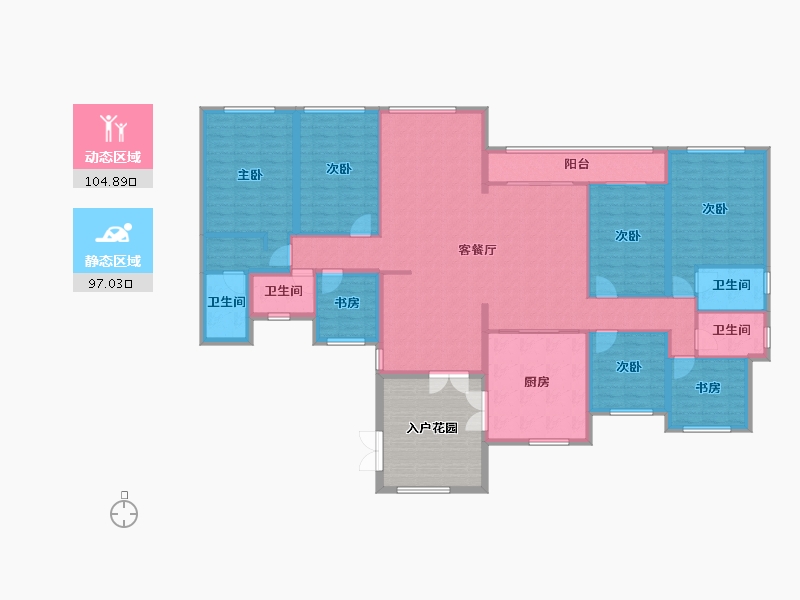 浙江省-温州市-文汇雅苑-170.00-户型库-动静分区