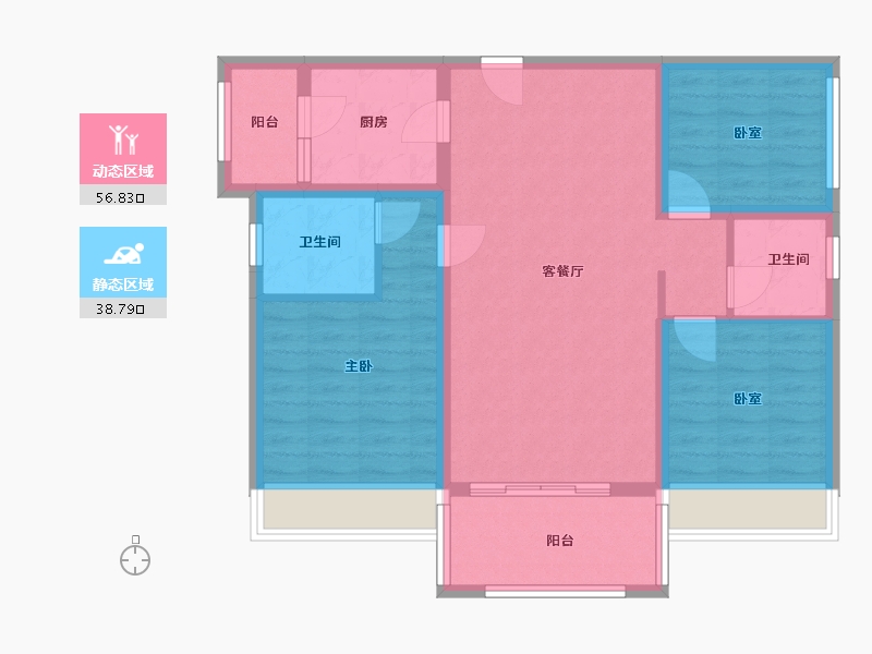 广东省-揭阳市-言成盈禧华府-114.00-户型库-动静分区