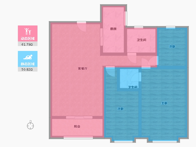 山东省-菏泽市-凤凰城-100.00-户型库-动静分区