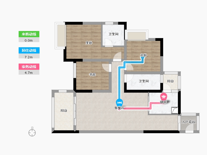 四川省-泸州市-御景东城-90.00-户型库-动静线