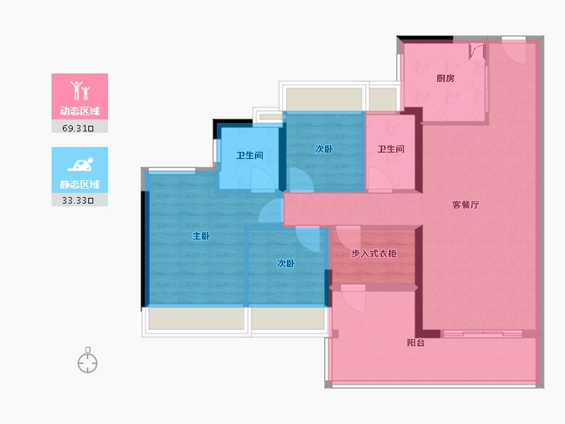 广东省-佛山市-东建明德城-91.00-户型库-动静分区