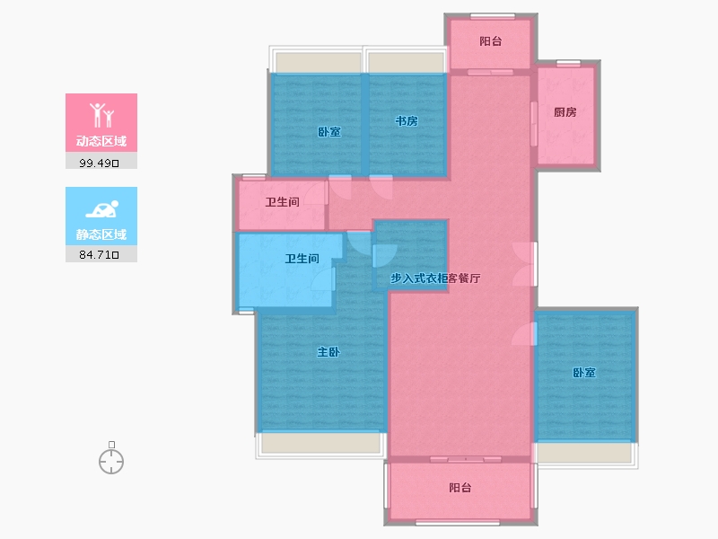 安徽省-合肥市-新华御湖庄园-167.00-户型库-动静分区