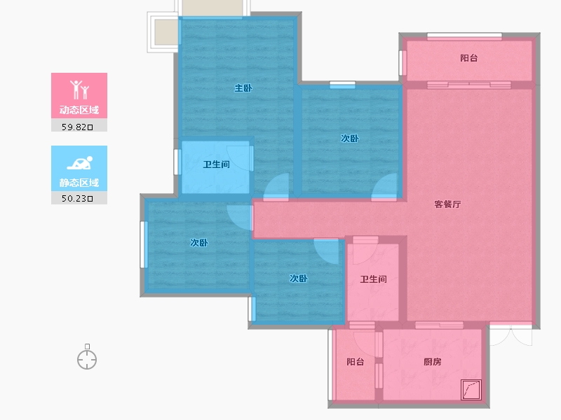 贵州省-毕节市-新城国博城-104.00-户型库-动静分区