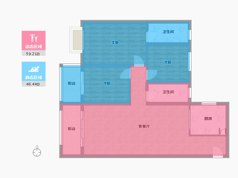 山东省-德州市-红星檀府-100.00-户型库-动静分区