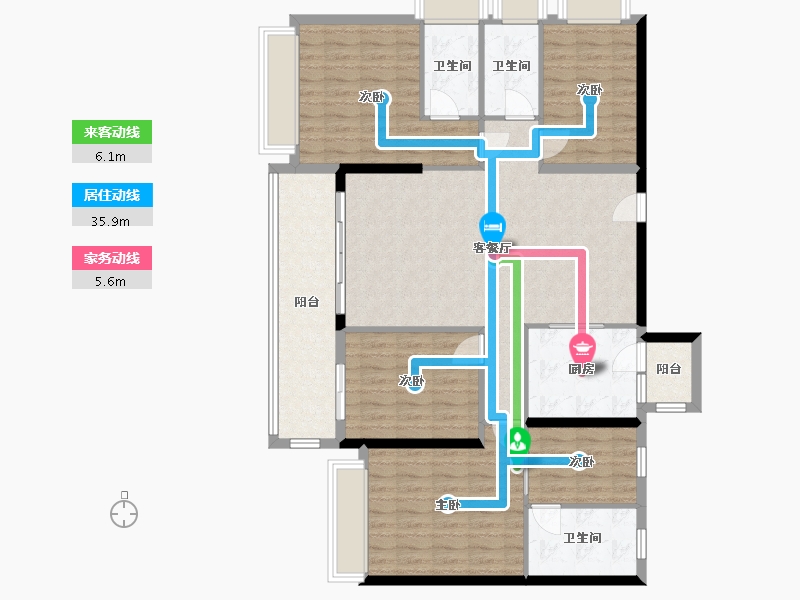 广东省-云浮市-筠城-美丽泷江-127.98-户型库-动静线