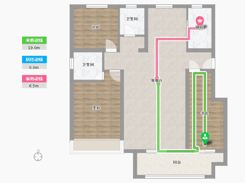 河南省-驻马店市-华阳玖月一品-100.00-户型库-动静线