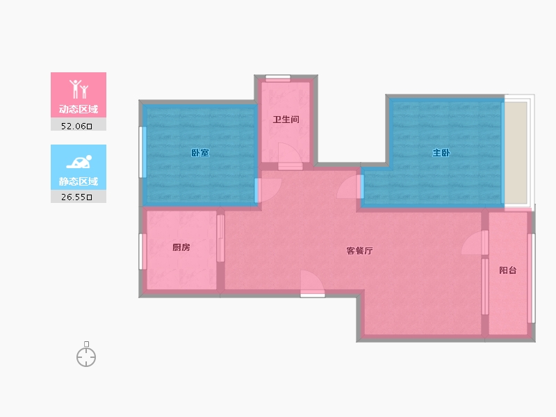 辽宁省-朝阳市-雍德府-100.00-户型库-动静分区