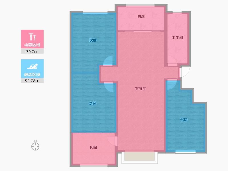 山东省-滨州市-颐和家园-110.00-户型库-动静分区