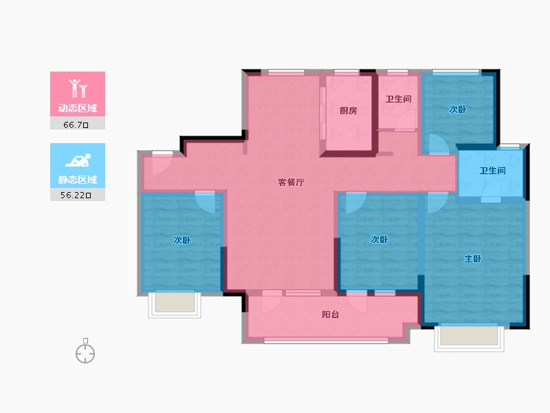 山东省-济南市-君逸府-109.00-户型库-动静分区