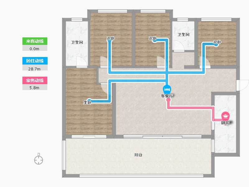 贵州省-六盘水市-凤凰院景-120.00-户型库-动静线