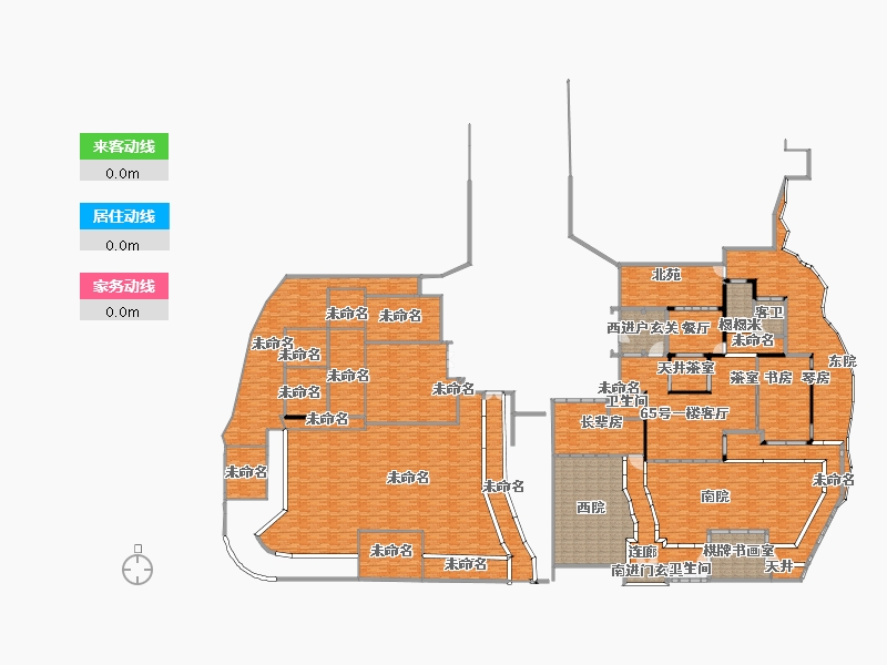 浙江省-杭州市-未知小区-862.23-户型库-动静线