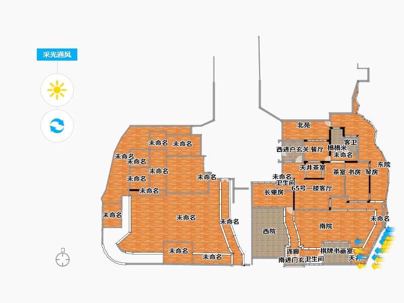 浙江省-杭州市-未知小区-862.23-户型库-采光通风