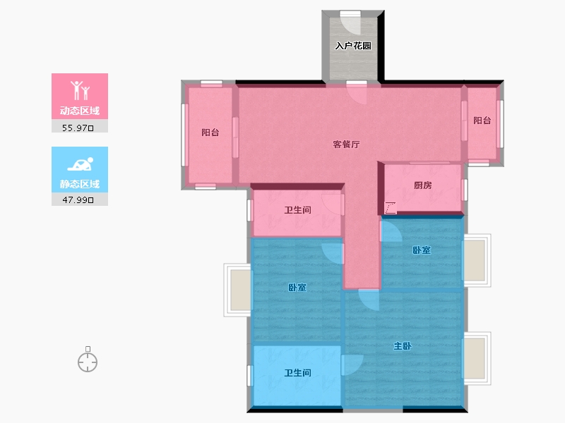 广东省-阳江市-玖龙府-98.00-户型库-动静分区