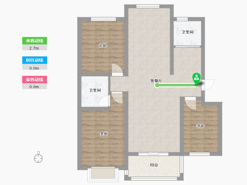 山西省-朔州市-鸿府嘉园-100.00-户型库-动静线