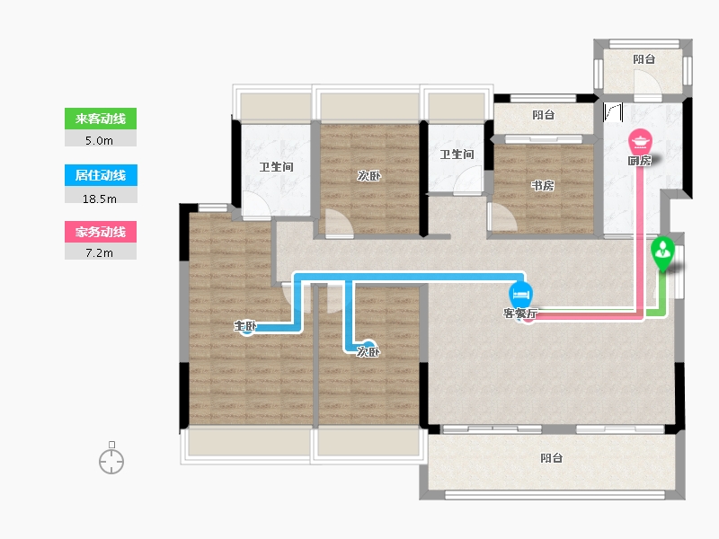 广东省-佛山市-电建地产洺悦半岛-110.00-户型库-动静线