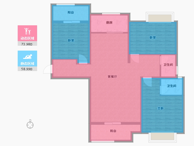 河南省-平顶山市-万基九尊府-120.00-户型库-动静分区