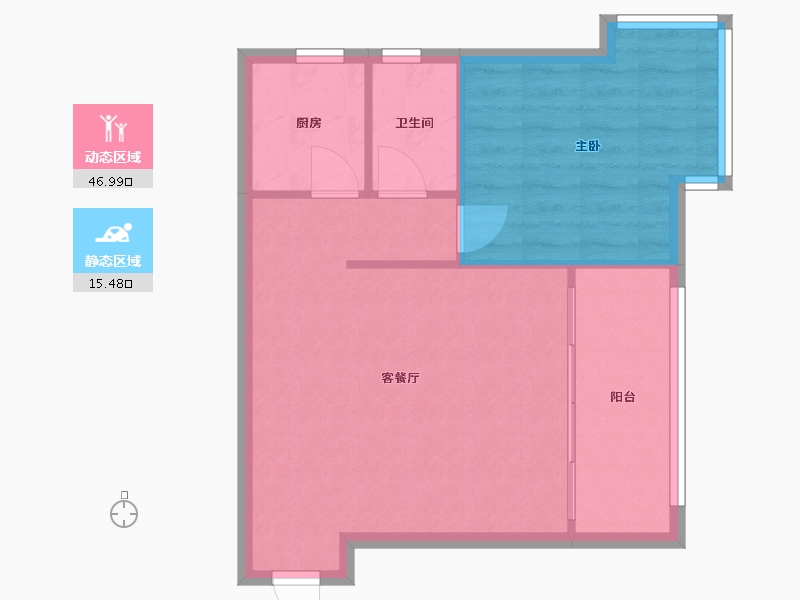 天津-天津市-棕榈园-57.00-户型库-动静分区