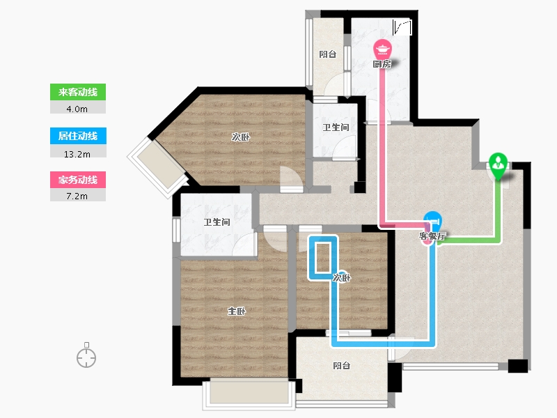 四川省-成都市-龙湖晶蓝半岛-110.00-户型库-动静线