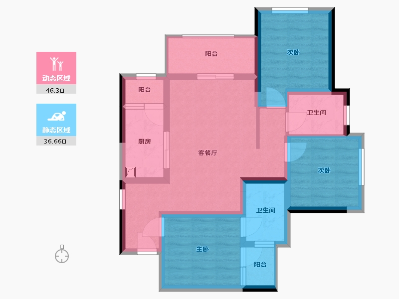 四川省-成都市-明信城C区-78.00-户型库-动静分区