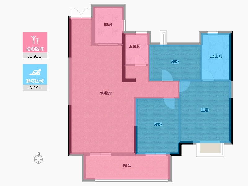 福建省-三明市-宜和佳苑-95.00-户型库-动静分区