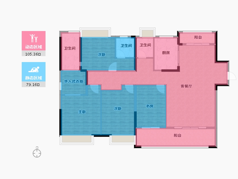 湖南省-长沙市-中交建发·松雅院-168.00-户型库-动静分区