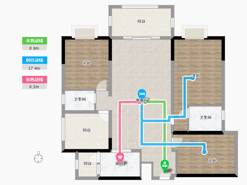 广东省-珠海市-江山赋-133.00-户型库-动静线