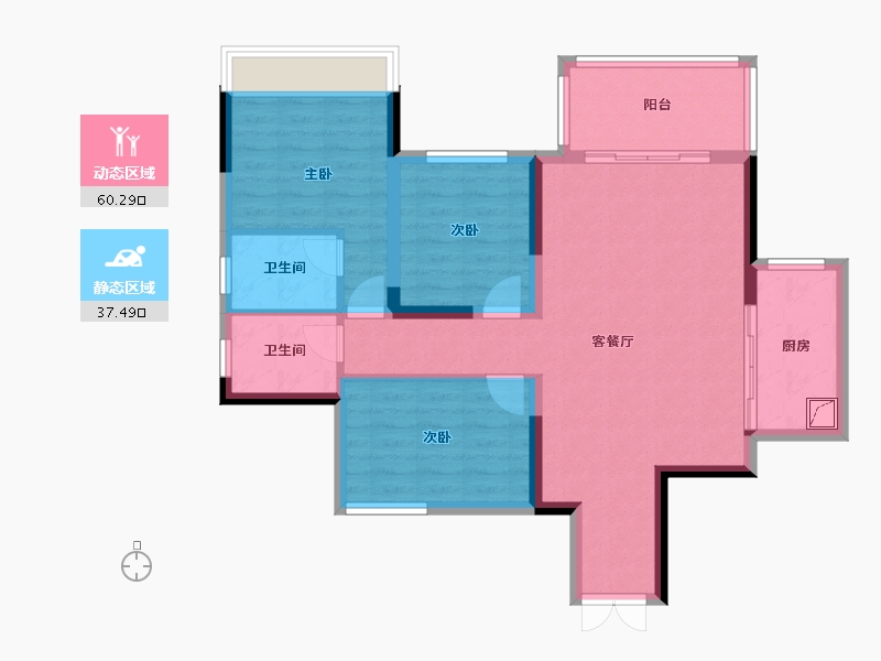 四川省-泸州市-酒城中心-115.00-户型库-动静分区