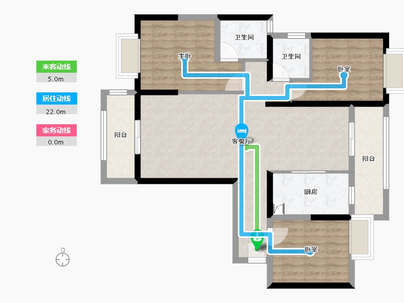 湖北省-襄阳市-金域学府-100.00-户型库-动静线