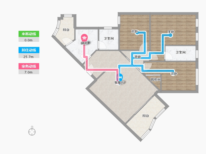 广东省-佛山市-豪兴苑-110.00-户型库-动静线