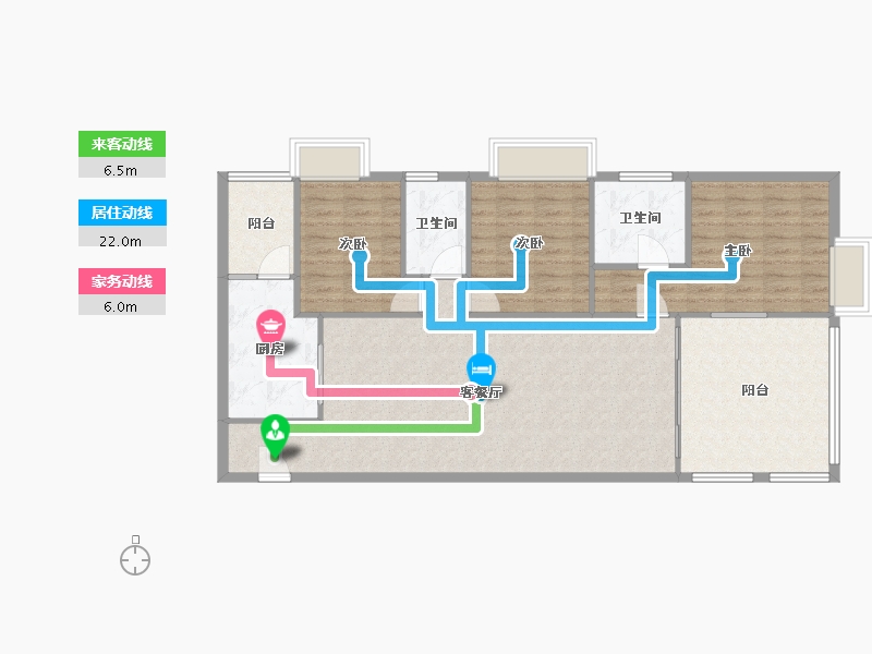 广东省-广州市-力迅T-90.00-户型库-动静线