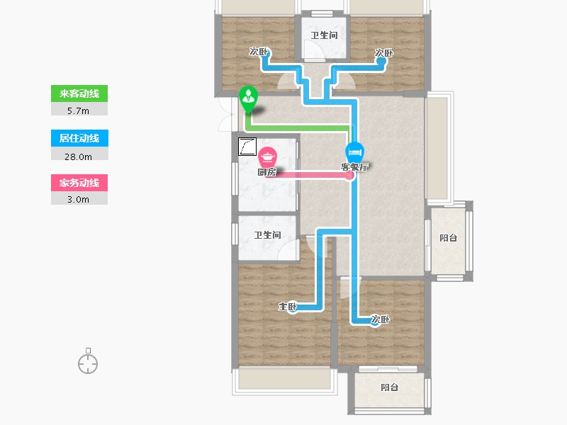 广西壮族自治区-柳州市-君汇濠庭-123.00-户型库-动静线