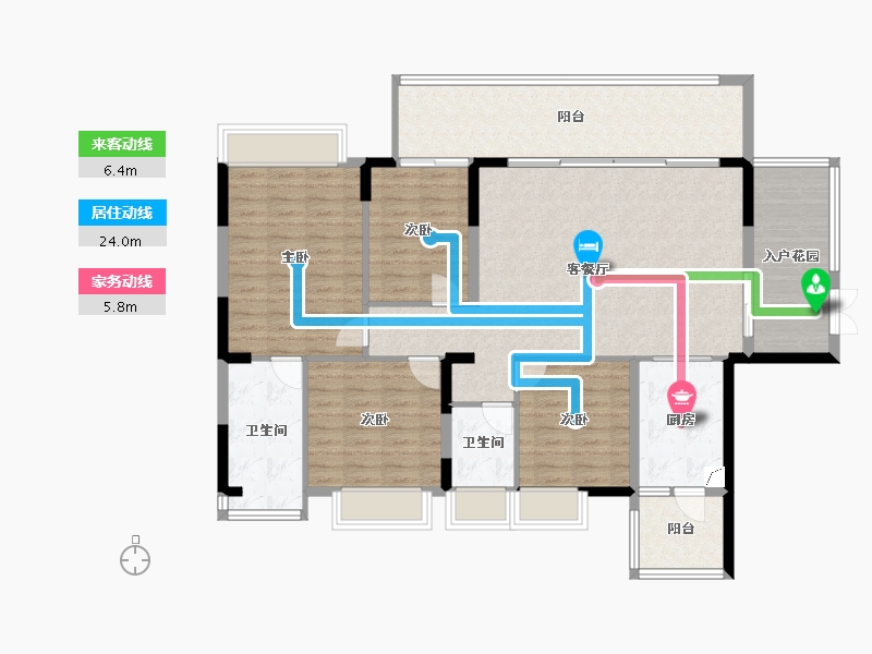 贵州省-贵阳市-观山湖云著-130.00-户型库-动静线