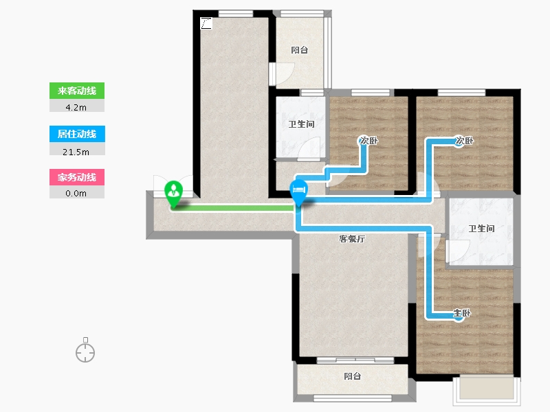 陕西省-榆林市-新府锦苑-108.00-户型库-动静线