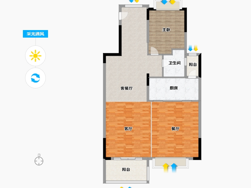 上海-上海市-华发四季半岛-155.00-户型库-采光通风