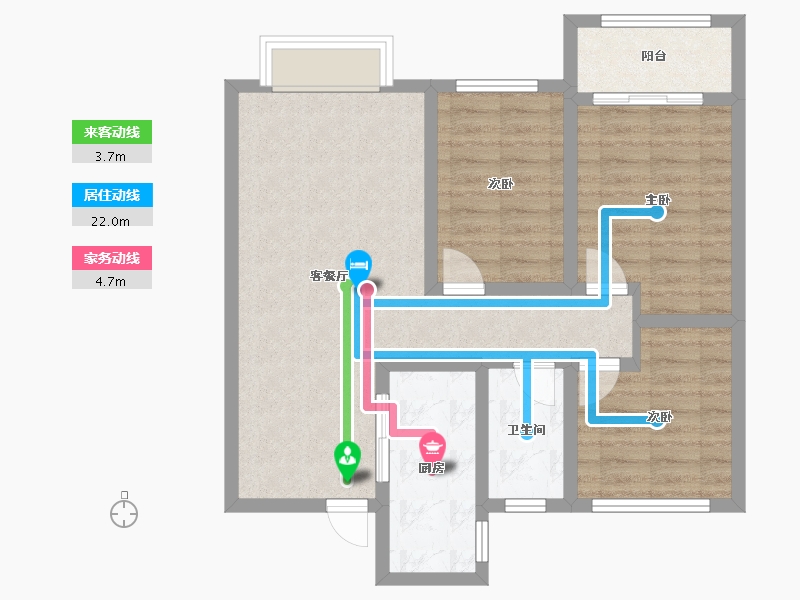 河北省-沧州市-书香华府-87.00-户型库-动静线