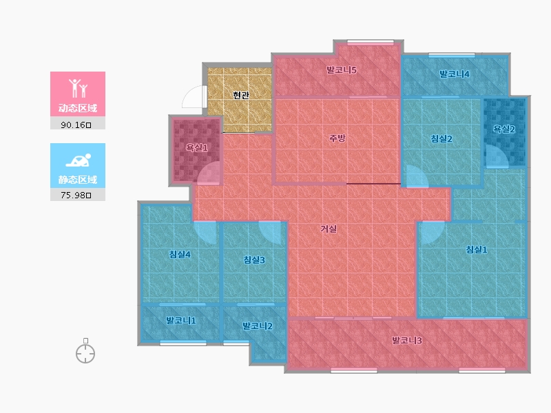 경기도-평택시-이충e-편한세상-160.97-户型库-动静分区