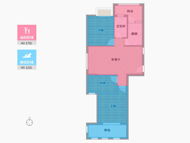 福建省-漳州市-华艺水晶花园-75.00-户型库-动静分区