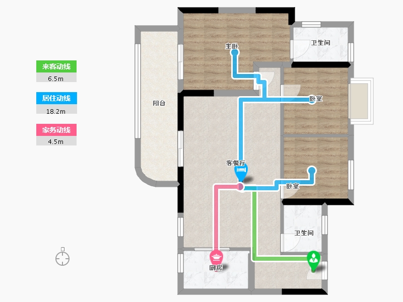 四川省-遂宁市-置信丽府-83.00-户型库-动静线