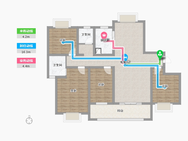 江西省-吉安市-庐陵文景-111.00-户型库-动静线