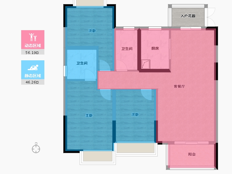 贵州省-贵阳市-自建房-110.00-户型库-动静分区