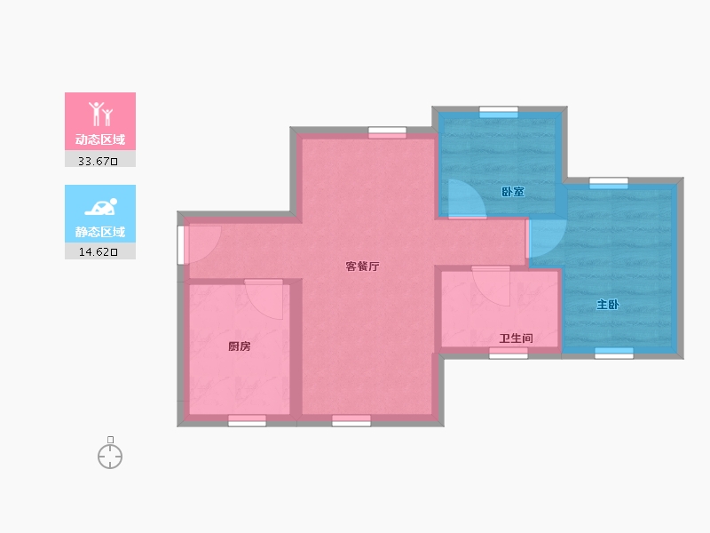 香港特别行政区-沙田区-愉翠苑-48.00-户型库-动静分区