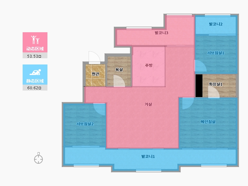 경기도-파주시-가람마을8단지동문굿모닝힐-117.90-户型库-动静分区