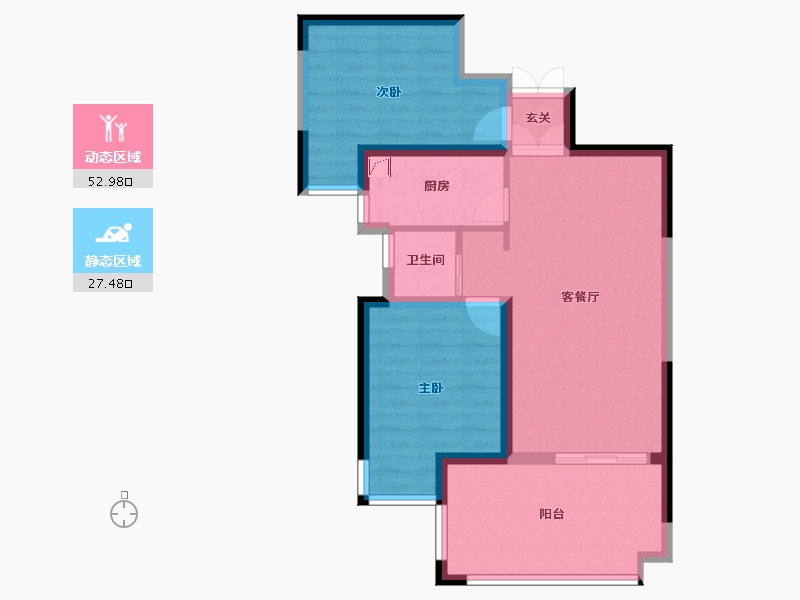 湖南省-长沙市-明发国际城-73.08-户型库-动静分区