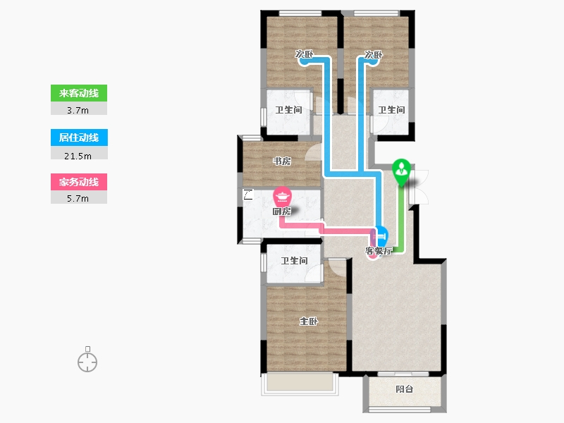 河南省-郑州市-正商河峪洲-106.25-户型库-动静线